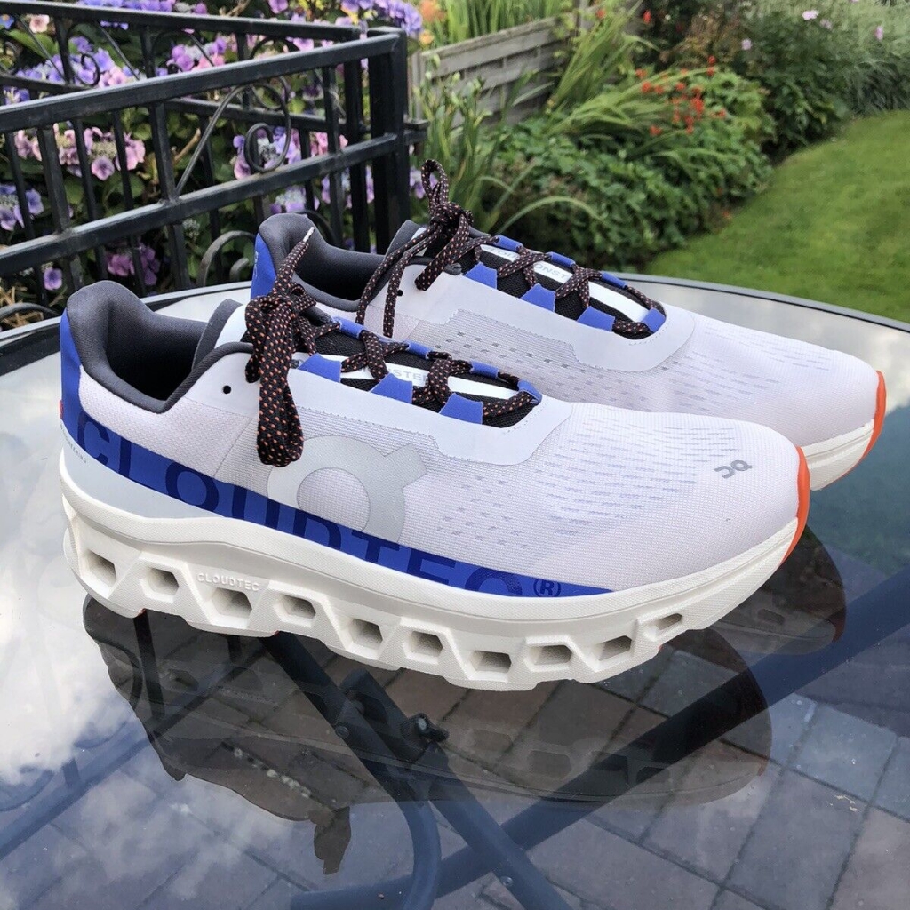 On Running Cloudmonster Trainers Shoes Brand New In Box - Frost Cobalt